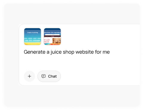Describe the website you need or pick a template